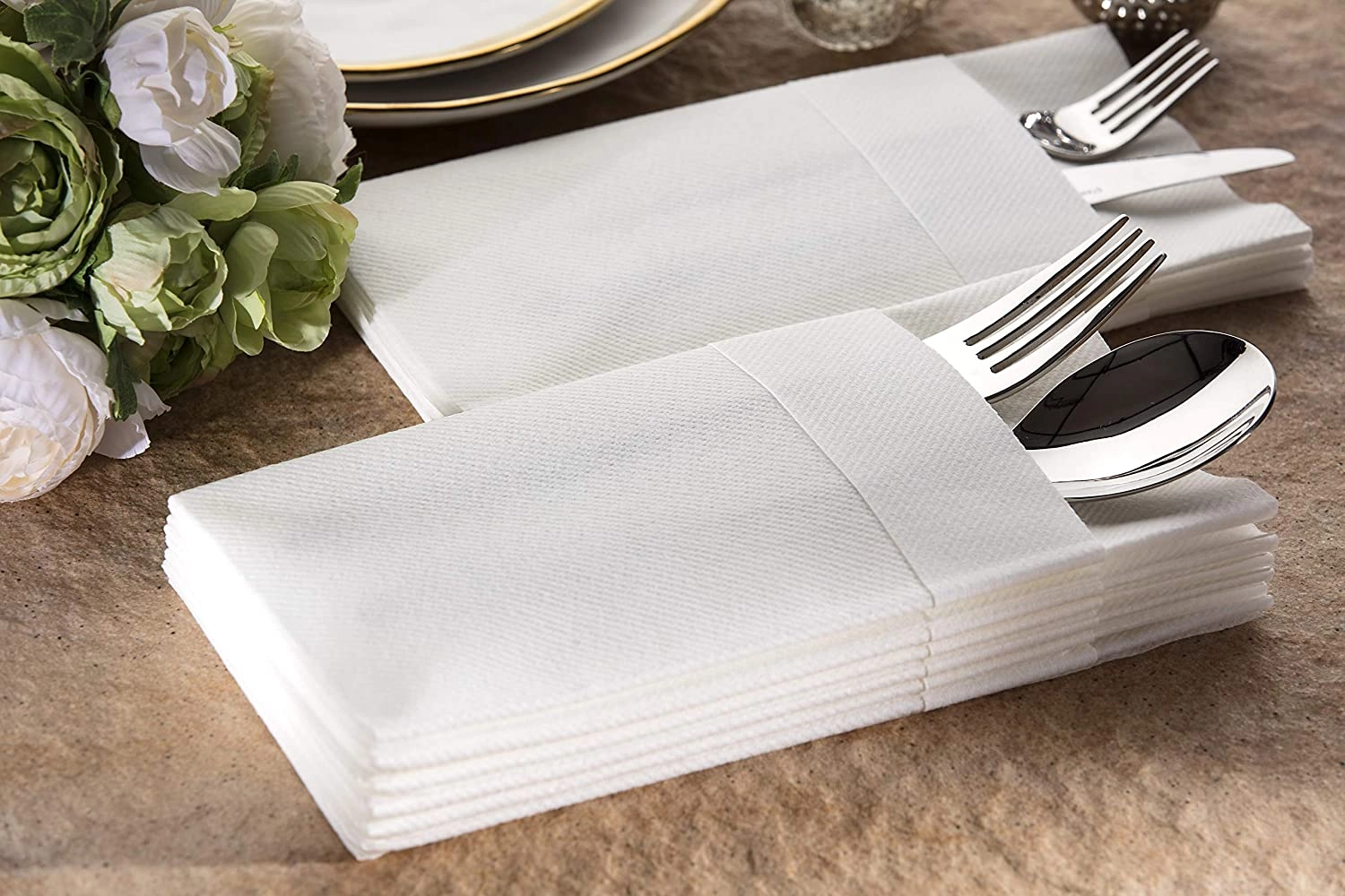 Airlaid 40x40 Cepli Beyaz Peçete 