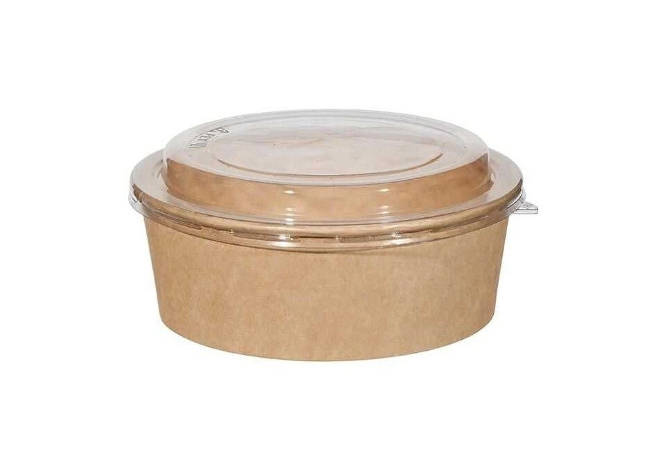 Kraft Karton Salata Kasesi 1300 cc - 300 lü Koli