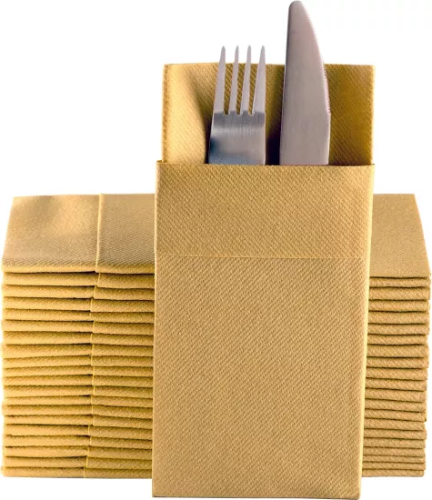 Airlaid 40x40 Cepli Gold Peçete