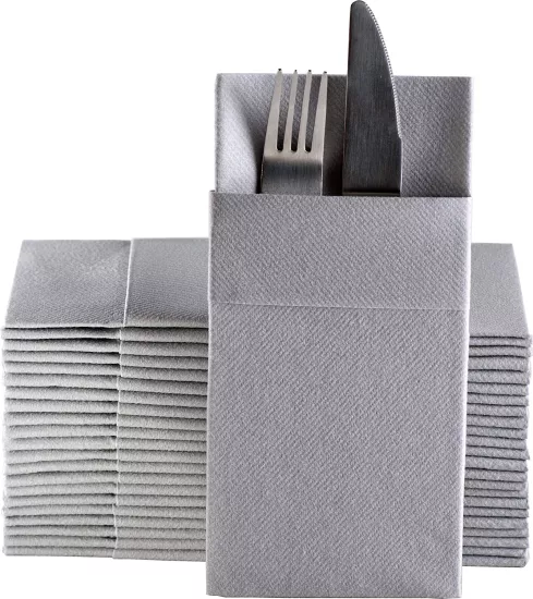 Airlaid 40x40 Cepli Gri Peçete 